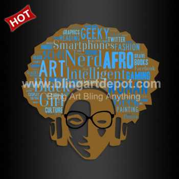 Hot Sale Afro Girl Iron On Heat Transfers Printing Vinyl Design Hot Sale Afro Girl Iron On Heat Transfers Printing Vinyl Design